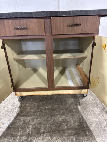 Image for Rolling 2-Drawer Utility Cabinet Kitchen Island