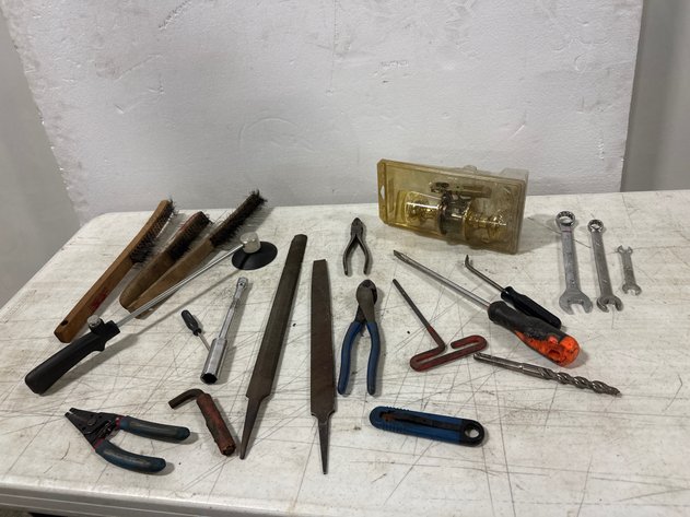 Image for Mixed Hand Tools and Brass Hardware Collection