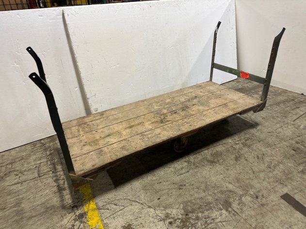 Image for Industrial Wooden Deck Platform Cart