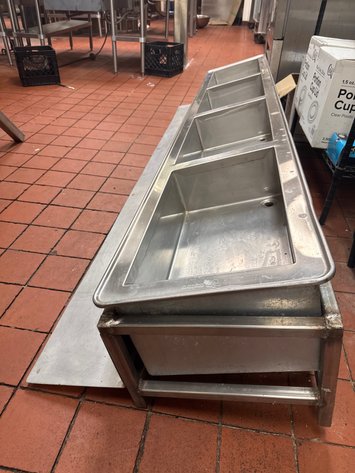 Image for Atlas Metal 4-Compartment Stainless Steel Drop-In Food Well