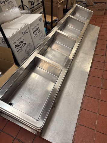 Image for Atlas Metal 4-Compartment Stainless Steel Drop-In Food Well