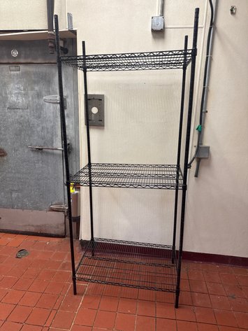 Image for Three Tier Black Wire Shelving Unit