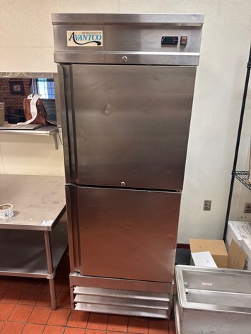 Image for Avantco Half-Door Commercial Reach-In Refrigerator