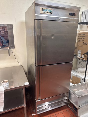 Image for Avantco Half-Door Commercial Reach-In Refrigerator