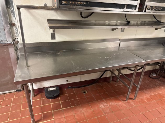 Image for Stainless Steel Work Tables with Overhead Shelf