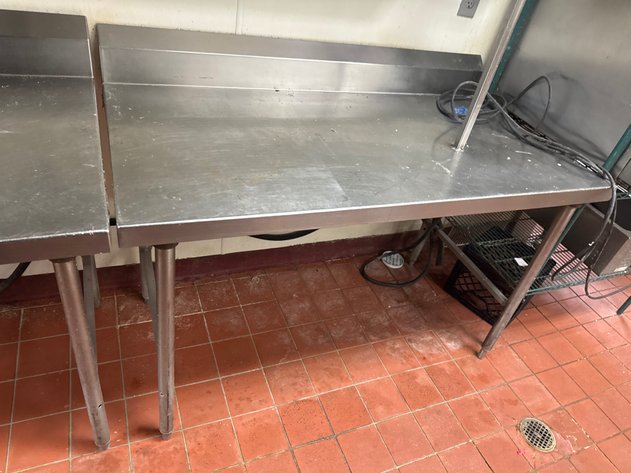 Image for Stainless Steel Work Tables with Overhead Shelf