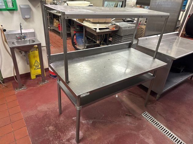 Image for Stainless Steel Work Table w/ Over and Under shelf