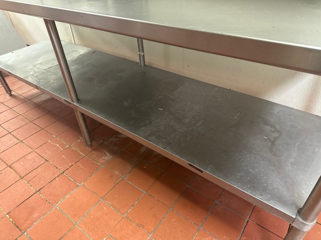Image for Vollrath Stainless Steel Work Table with Overshelf