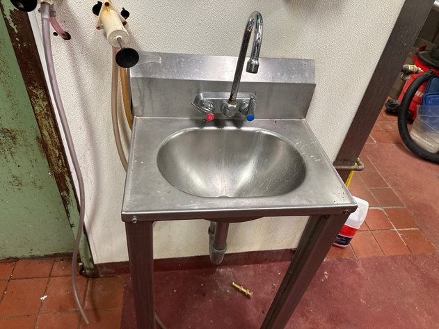 Image for Commercial Stainless Steel Pedestal Hand Wash Sink