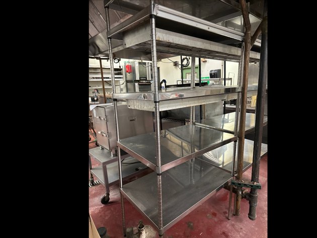 Image for 5-Tier Stainless Steel Shelving Units with Warmer