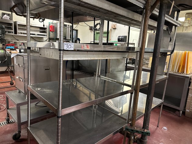 Image for 5-Tier Stainless Steel Shelving Units with Warmer