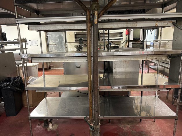 Image for 5-Tier Stainless Steel Shelving Units with Warmer