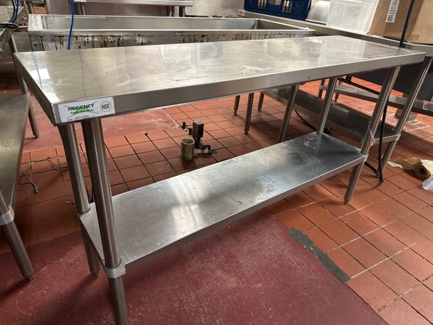 Image for Stainless Steel Prep Table with Lower Shelf