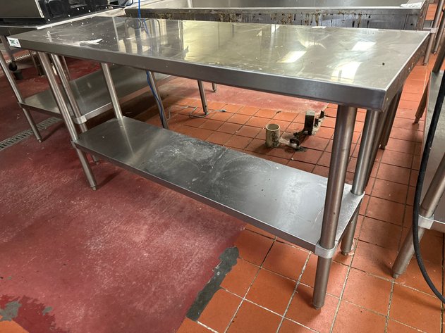 Image for Stainless Steel Prep Table with Lower Shelf