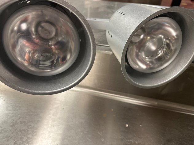 Image for Dual Bulb Freestanding Food Heat Lamp Warmer