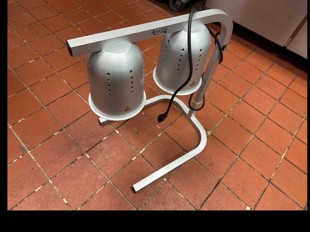 Image for Dual Bulb Freestanding Food Heat Lamp Warmer