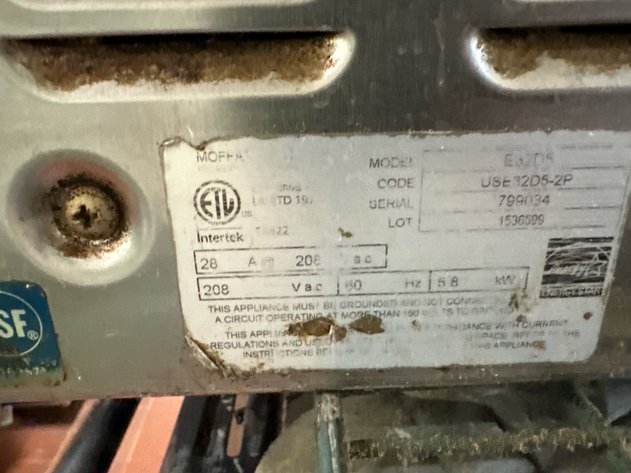 Image for Moffat Turbofan E32D5 Commercial Convection Oven