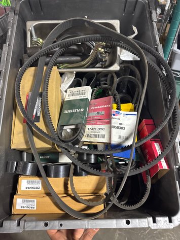 Image for Assorted Automotive Drive Belts and Hardware Lot