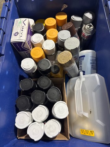 Image for Aerosol Paints, Primer, Finishes, Goo Gone & Vinyl Gloves Assorted