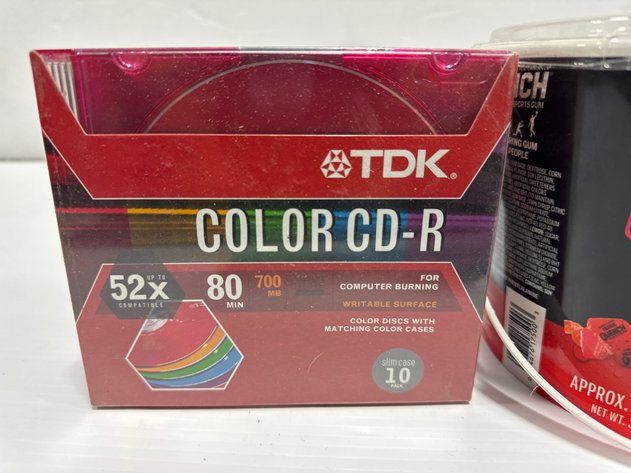 Image for TDK Color 10-Pack CD-Rs and Quench Electrolyte Sports Gum