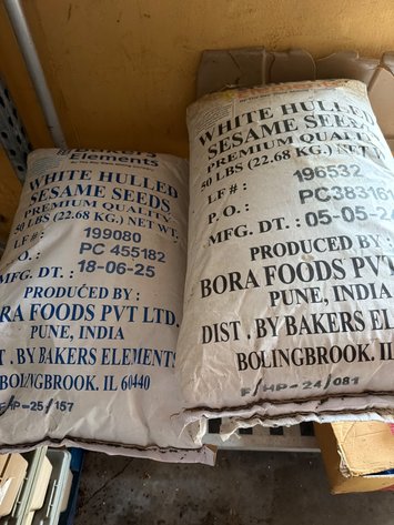 Image for (3) 50 lb Bags of White Hulled Sesame Seeds