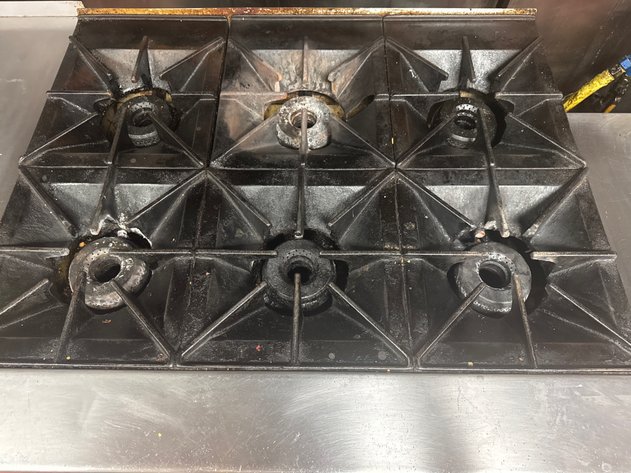 Image for 6-Burner Commercial Gas Range with Oven Base