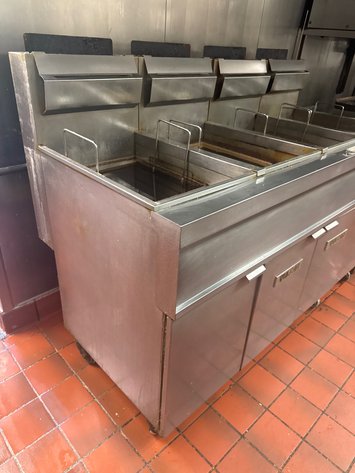 Image for Vulcan 4GR45MF-1 4-Vat Natural Gas Deep Fryer