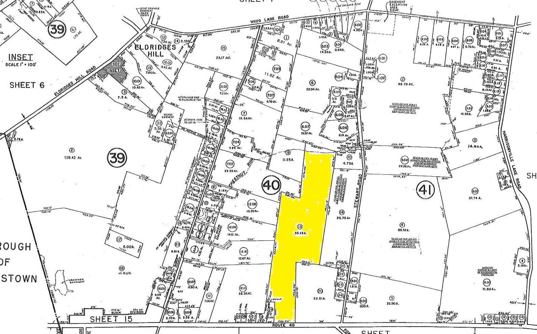 Image for 55.25 +/- Acres with 406 +/- Feet Road Frontage on Route 40 in Pilesgrove