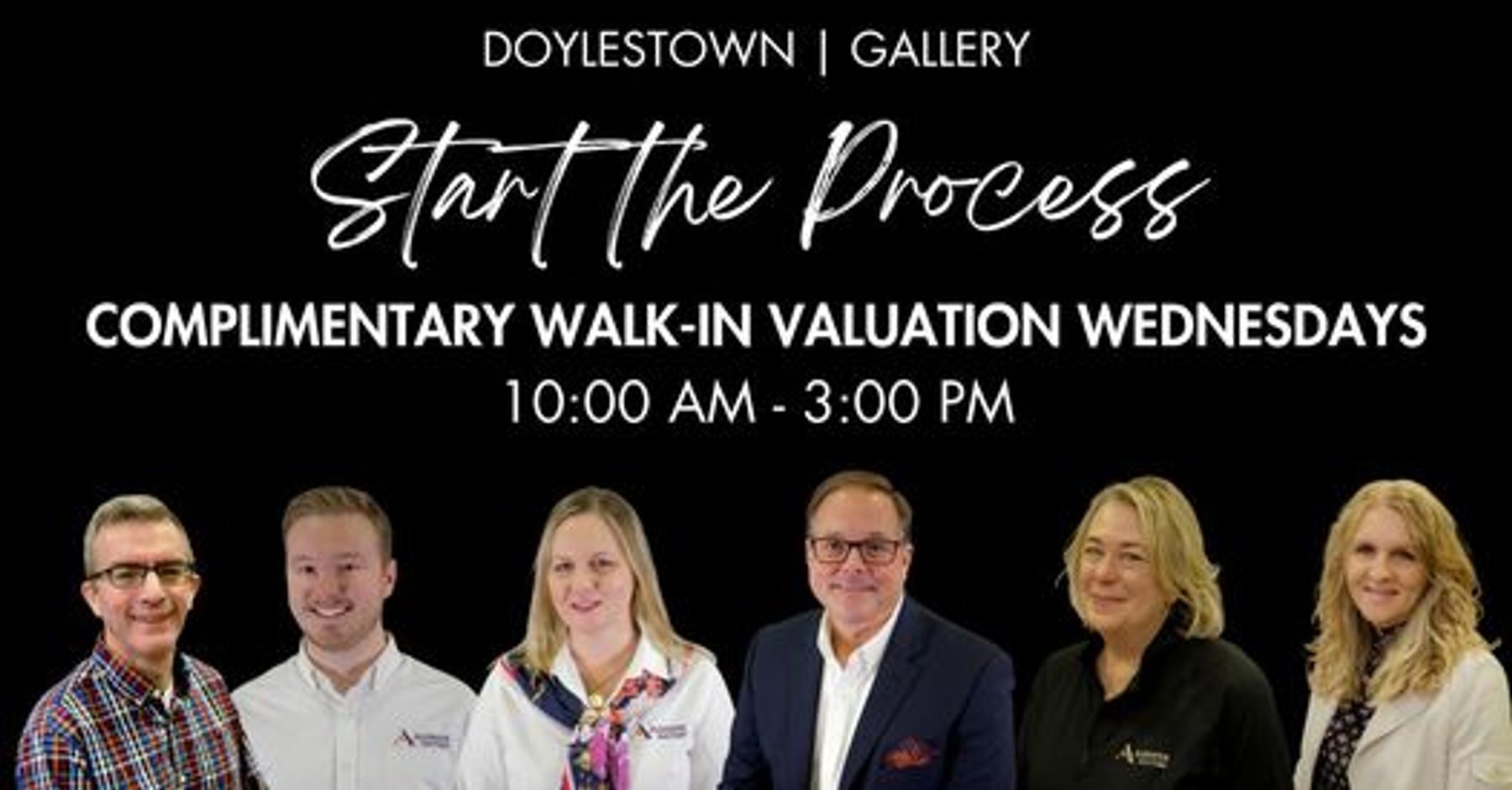 Image for Walk-In Wednesdays at Doylestown | Complimentary Valuations | 10:00 AM – 3:00 PM