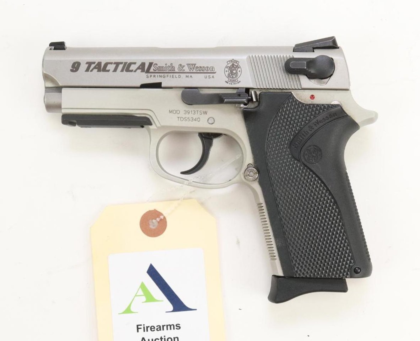 Image for Smith & Wesson 3913TSW 9 Tactical semi-automatic pistol.