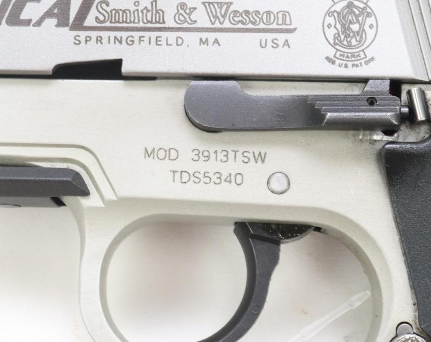Image for Smith & Wesson 3913TSW 9 Tactical semi-automatic pistol.
