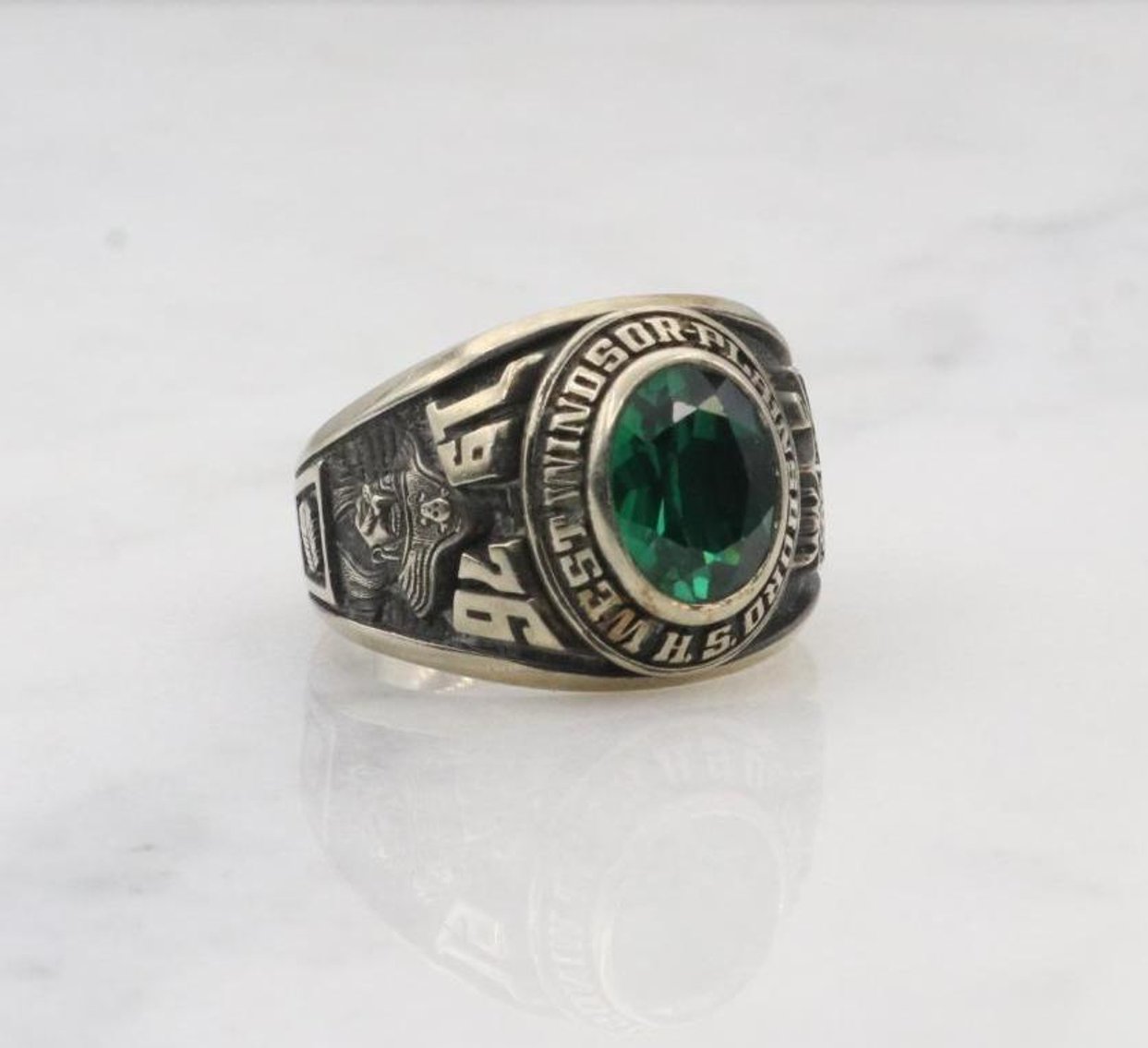 Image for 10KW Gold West Windsor Plainsboro HS 1976 Class Ring