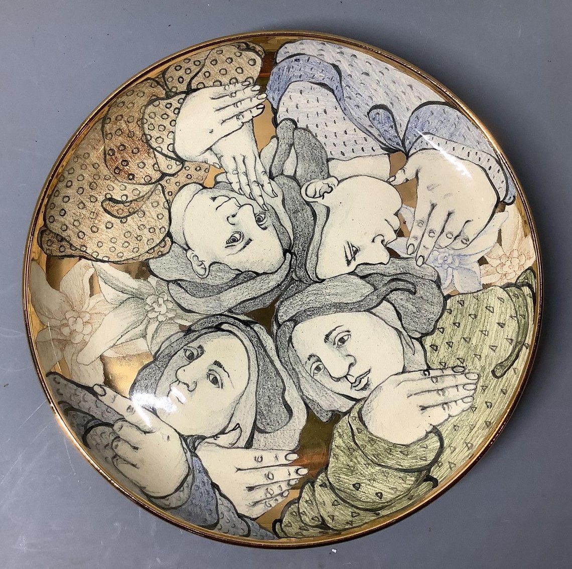 Image for Mary Lou & Edward Higgins Pottery Plate