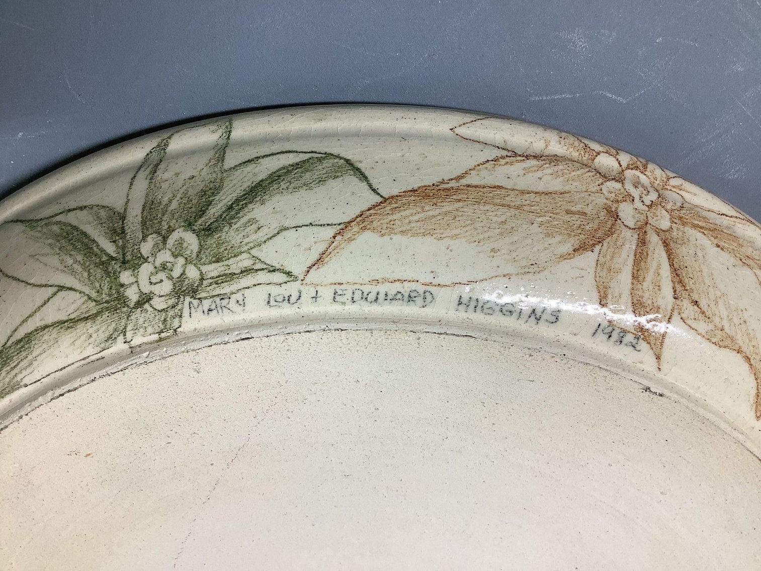 Image for Mary Lou & Edward Higgins Pottery Plate