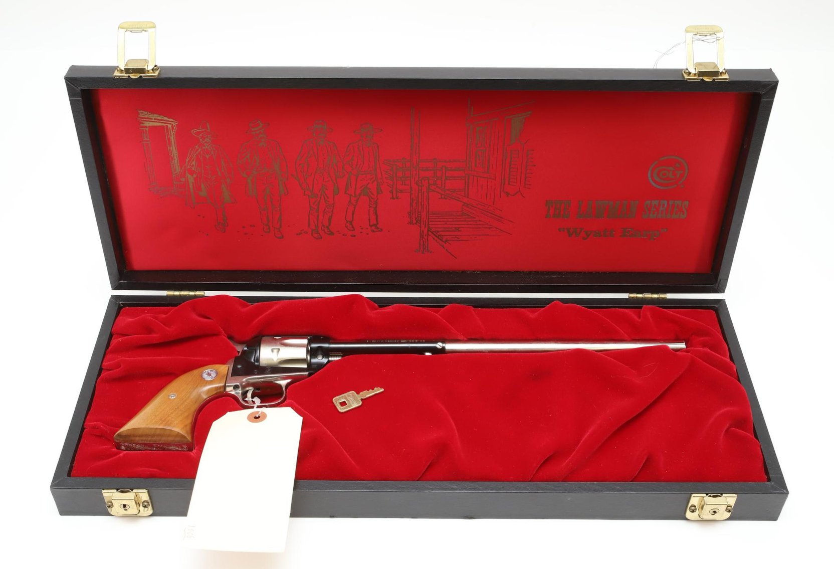Image for Colt Frontier Scout Lawman Series Wyatt Earp Commemorative Single Action Revolver Cased Set
