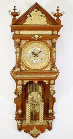 Ormolu Mounted Open Well Wall Clock