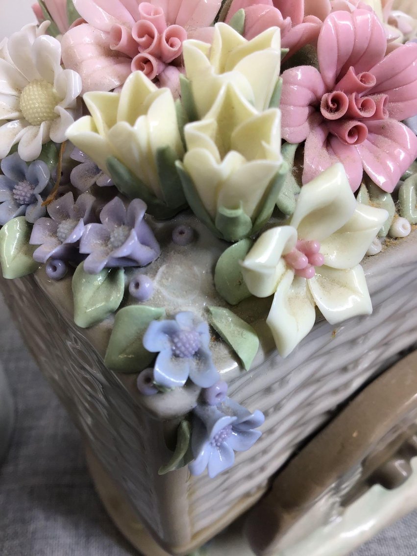 Image for Lladro Boy with Tricycle and Flowers and Lladro Girl with Flowers
