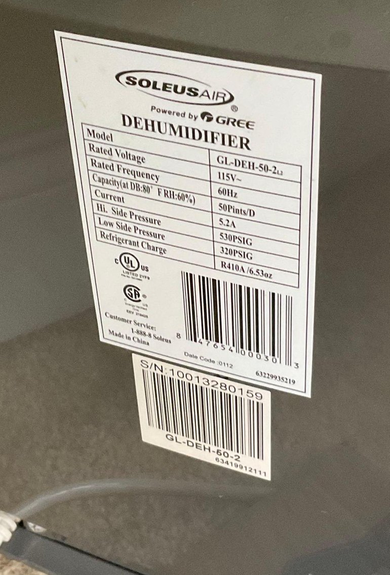 Image for Soleus Air Dehumidifier