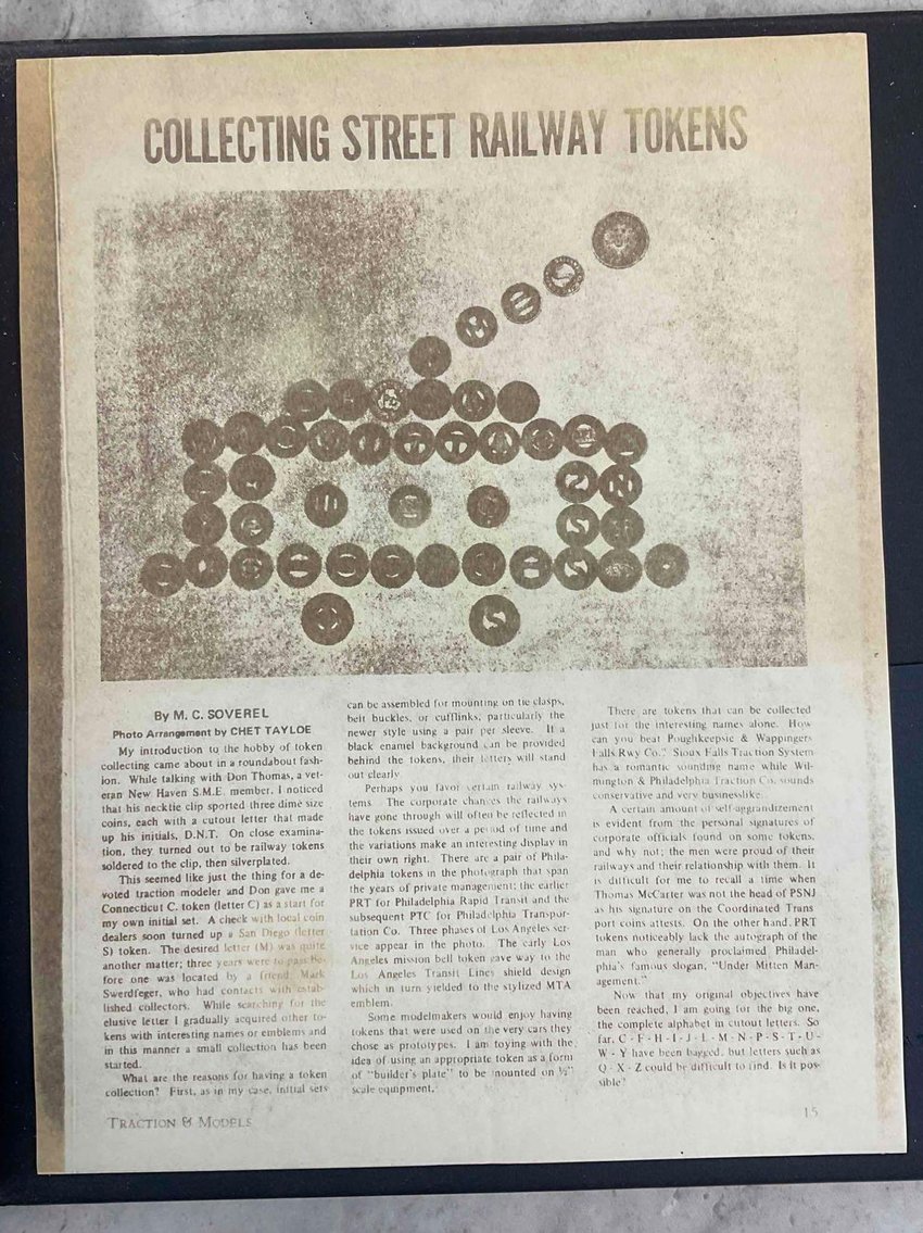 Image for Transit Token & Ticket Collection