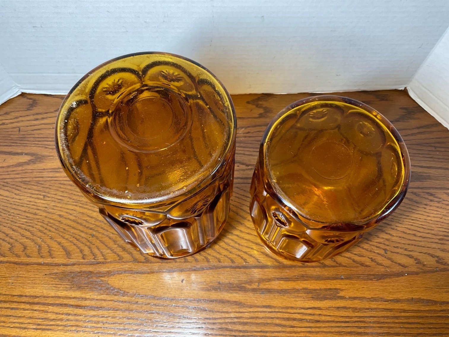 Image for Amber Glass Canisters