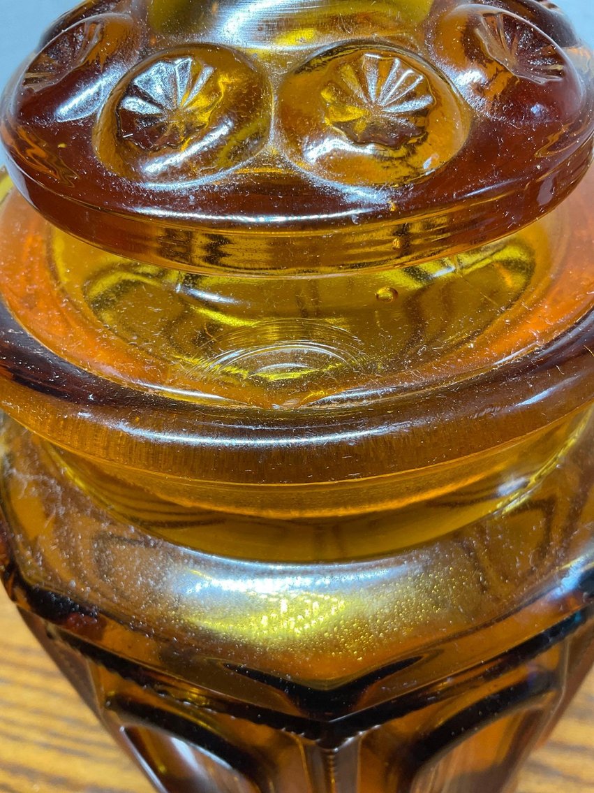 Image for Amber Glass Canisters