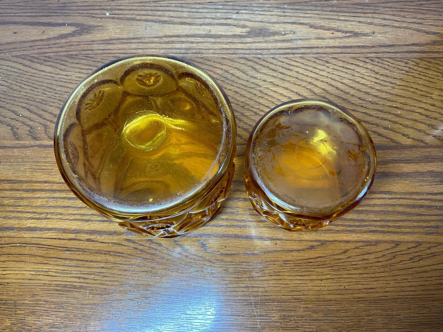 Image for Amber Glass Canisters