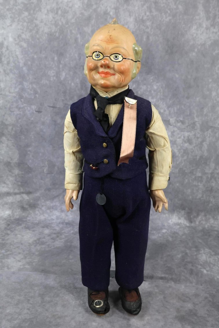 Image for ANTIQUE CHARACTER DOLLS-PAPIER MACHE HEADS.