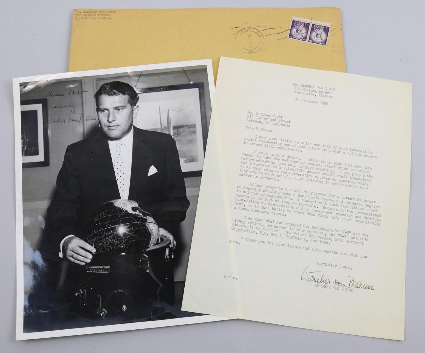 Image for Autograph of German Rocket and NASA Scientist Wernher von Braun