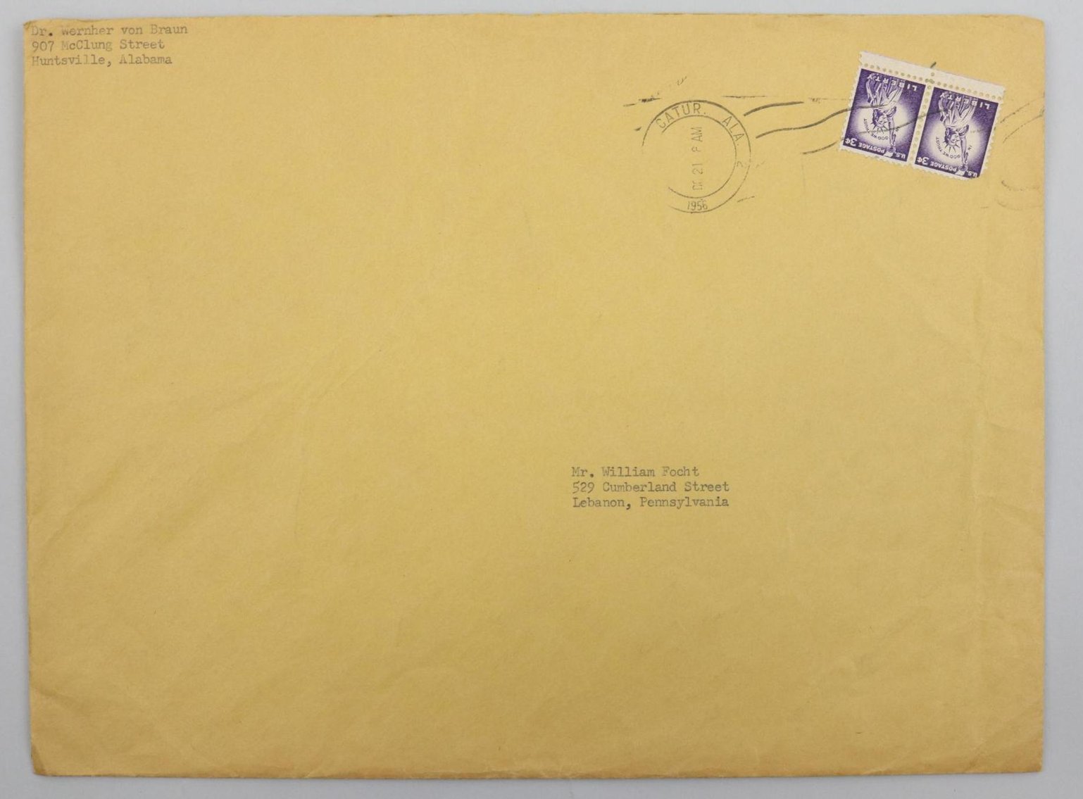 Image for Autograph of German Rocket and NASA Scientist Wernher von Braun