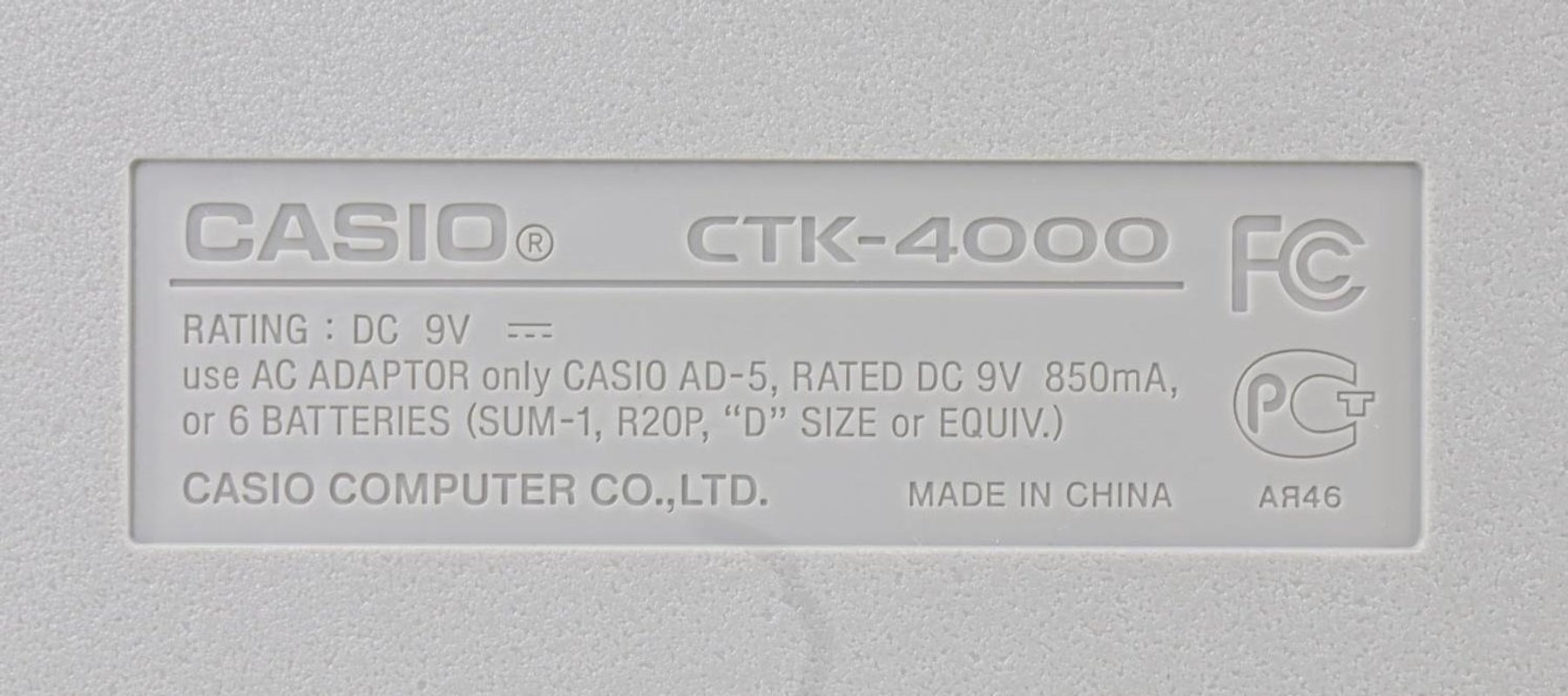 Image for Casio CTK-4000 Keyboard