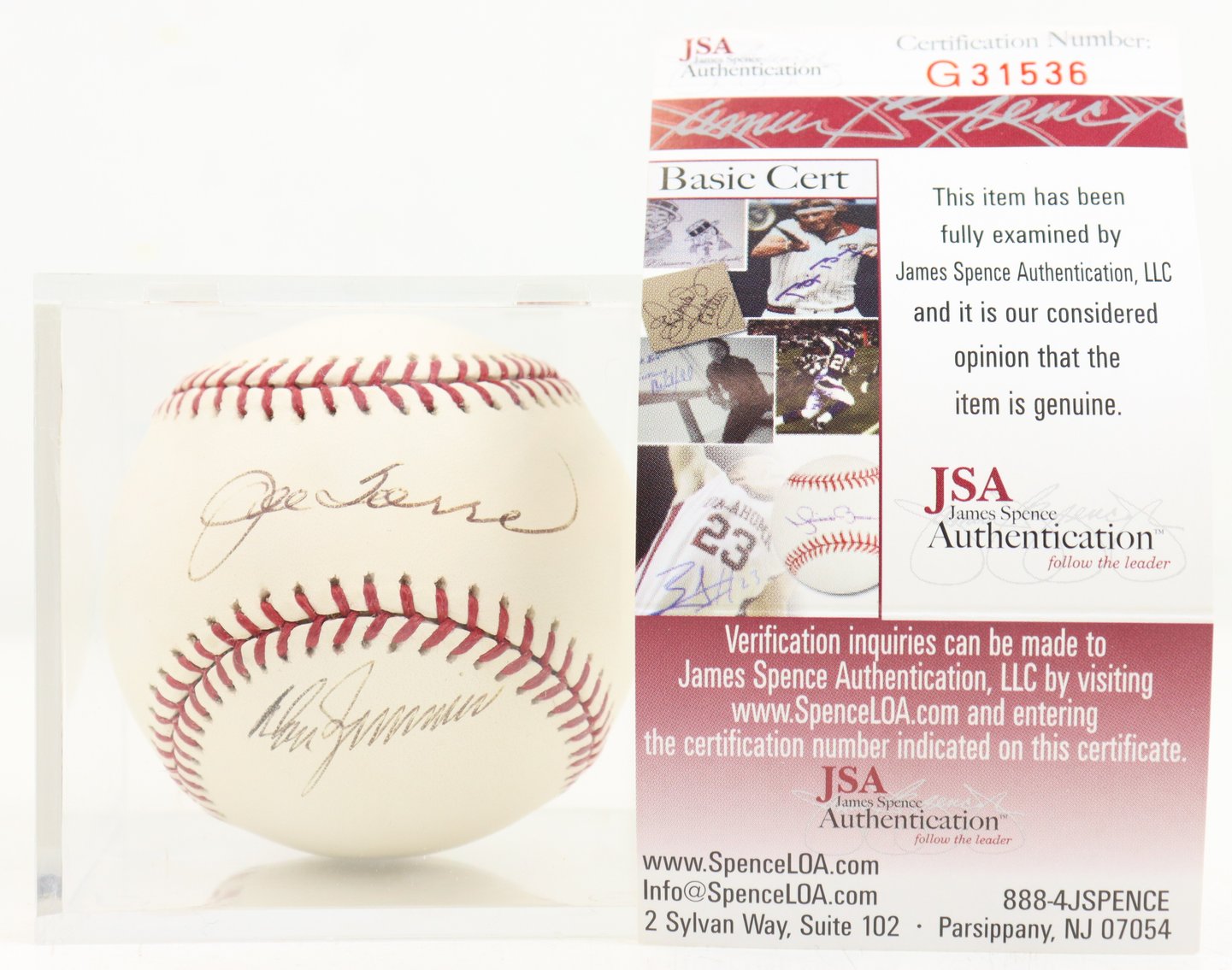 Image for Joe Torre & Don Zimmer Autographed Baseball