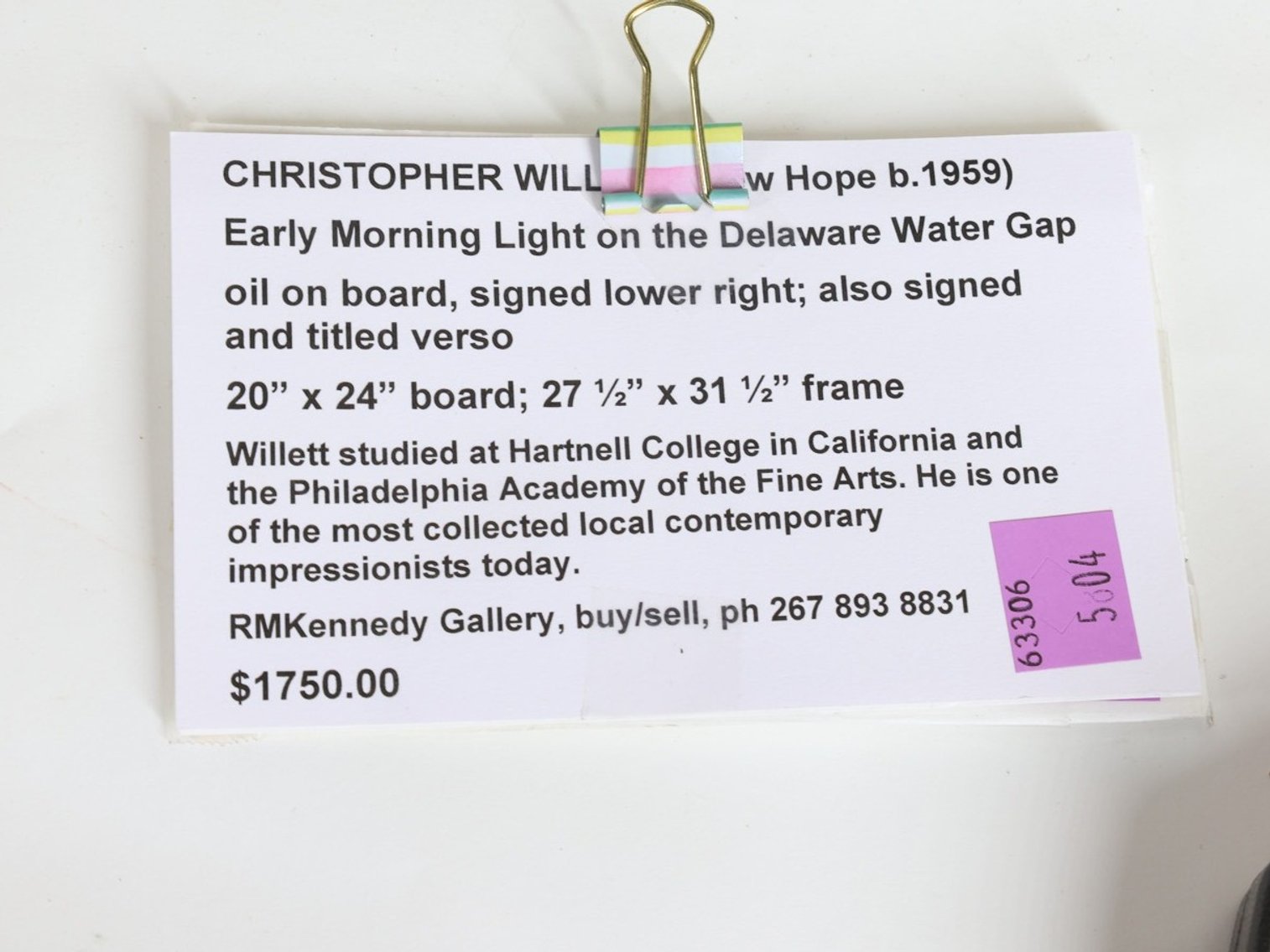 Image for Christopher G. Willett (Born 1959)