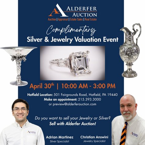 Image for Complimentary Silver and Jewelry Valuation Event | April 30, 2026 from 10:00 AM - 3:00 PM