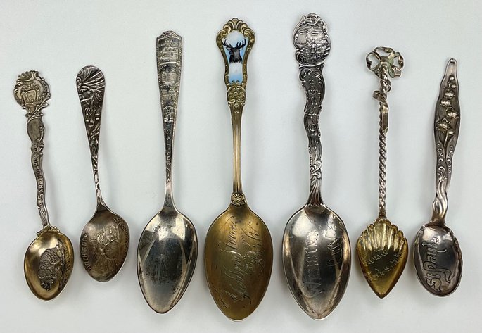 Image for American Sterling Silver Souvenir Spoons